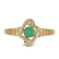 Goldplattierter Silberring mit brasilianischem Smaragd