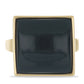Goldplattierter Silberring mit schwarzem Onyx