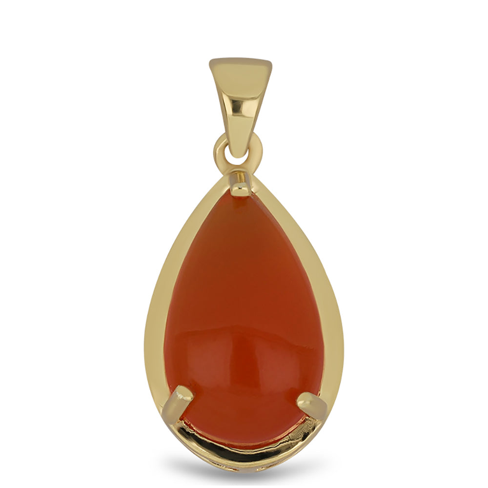 Goldplattierter Silberanhänger mit Karneol 1 