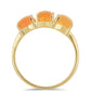 Goldplattierter Silberring mit Karneol