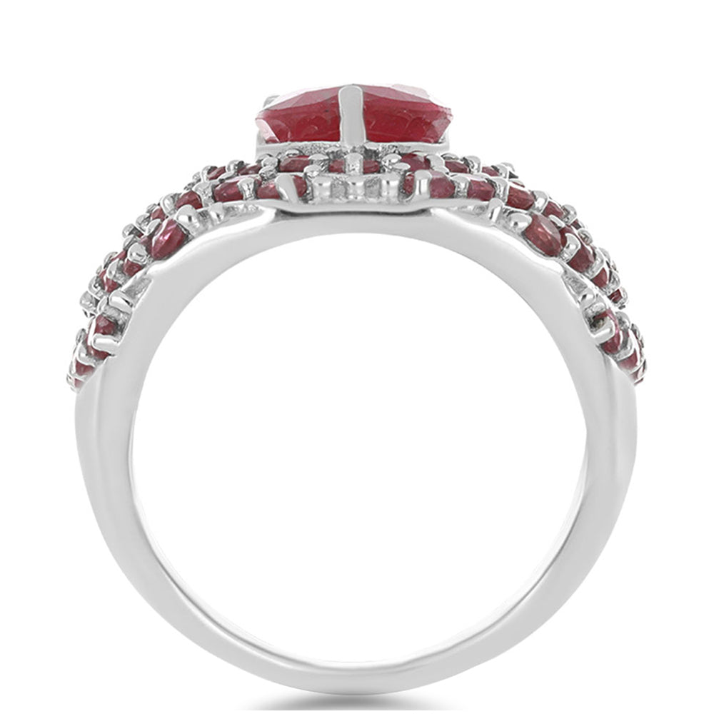 Silberring mit Rubin aus Madagaskar 2 