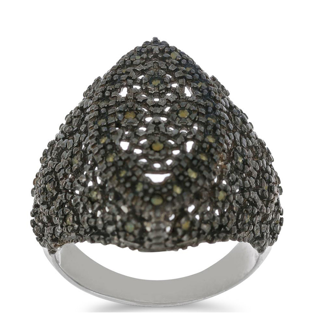 Silberring mit österreichischem Markasit 3 