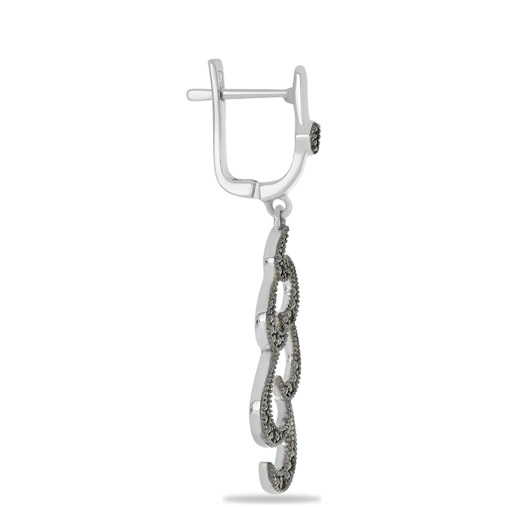 Silberohrringe mit österreichischem Markasit