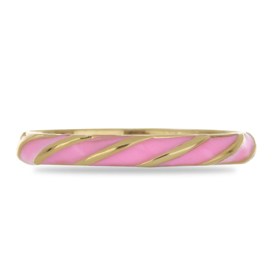 Goldplattierter Silberring mit Emaille