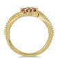 Goldplattierter Silberring mit Rubin aus Madagaskar