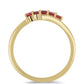 Goldplattierter Silberring mit Rubin aus Madagaskar