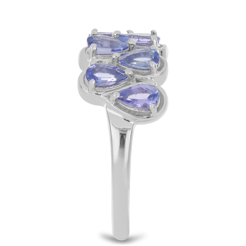 Silberring mit Tansanit 4 