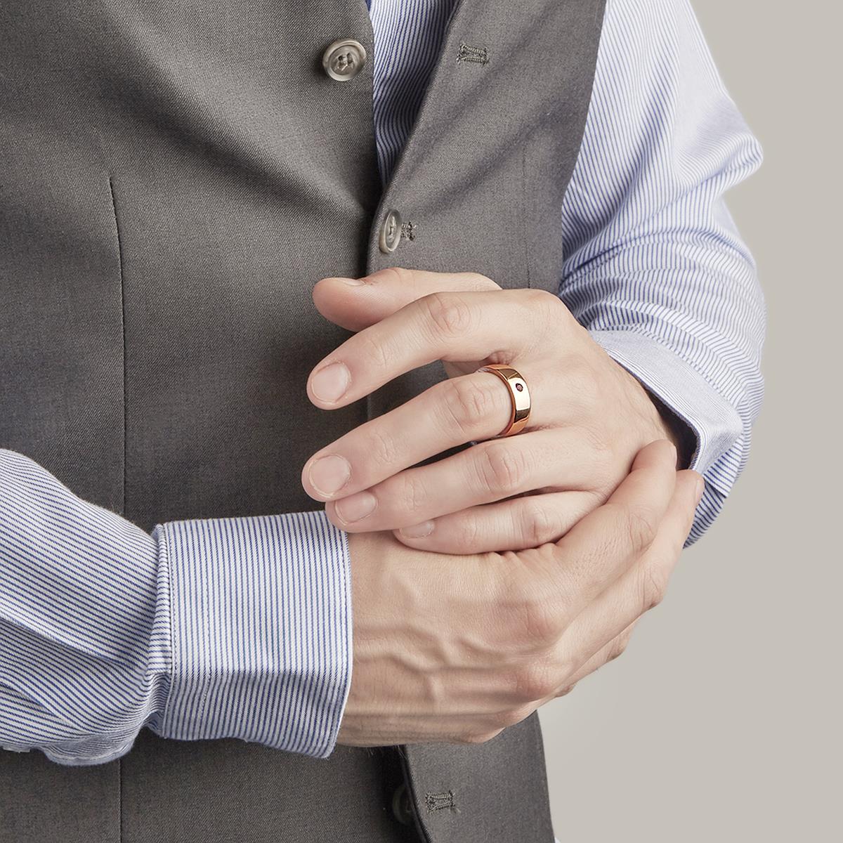 Vermeil Ring mit Amethyst